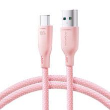 Joyroom USB - Type-C Multi-Color Series Fast Charging and Data Cable, 100W, 1m, Pink (S-A34) Joyroom USB - Type-C Multi-Color Series Fast Charging and Data Cable, 100W, 1m, Pink (S-A34)