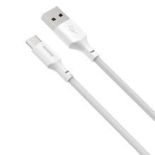 Baseus Type-C Simple Wisdom cable (2pcs / set), 5A, 1.5m, White (TZCATZJ-02)
