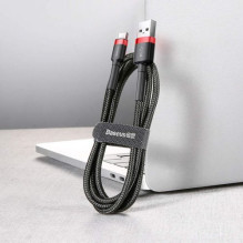 Baseus Type-C Cafule Cable 3A 0.5m Red + Black (CATKLF-A91) Baseus Type-C Cafule Cable 3A 0.5m Red + Black (CATKLF-A91)