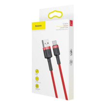 Baseus Type-C Cafule Cable, 2A, 2m, Red + Red (CATKLF-C09) Baseus Type-C Cafule Cable, 2A, 2m, Red + Red (CATKLF-C09)