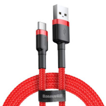 Baseus Type-C Cafule Cable, 2A, 2m, Red + Red (CATKLF-C09) Baseus Type-C Cafule Cable, 2A, 2m, Red + Red (CATKLF-C09)