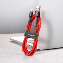 Baseus Type-C Cafule Cable, 2A, 2m, Red + Red (CATKLF-C09) Baseus Type-C Cafule Cable, 2A, 2m, Red + Red (CATKLF-C09)