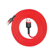 Baseus Type-C Cafule Cable, 2A, 2m, Red + Red (CATKLF-C09) Baseus Type-C Cafule Cable, 2A, 2m, Red + Red (CATKLF-C09)