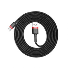 Baseus Type-C Cafule cable 2A 2m Red + Black (CATKLF-C91) Baseus Type-C Cafule cable 2A 2m Red + Black (CATKLF-C91)