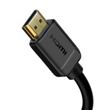 Baseus Video Cable High definition Series HDMI To HDMI 4K 60 Hz, 3D HDR, 18 Gbps, 1m Black (CAKGQ-A01) Baseus Video Cable High definition Series HDMI To HDMI 4K 60 Hz, 3D HDR, 18 Gbps, 1m Black (CAKGQ-A01)