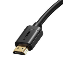 Baseus Video Cable High definition Series HDMI To HDMI 4K 60 Hz, 3D HDR, 18 Gbps, 1m Black (CAKGQ-A01) Baseus Video Cable High definition Series HDMI To HDMI 4K 60 Hz, 3D HDR, 18 Gbps, 1m Black (CAKGQ-A01)