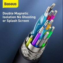 Baseus Video Cable High definition Series HDMI To HDMI 4K 60 Hz, 3D HDR, 18 Gbps, 1m Black (CAKGQ-A01) Baseus Video Cable High definition Series HDMI To HDMI 4K 60 Hz, 3D HDR, 18 Gbps, 1m Black (CAKGQ-A01)