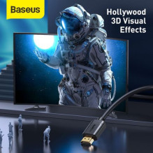 Baseus Video Cable High definition Series HDMI To HDMI 4K 60 Hz, 3D HDR, 18 Gbps, 1m Black (CAKGQ-A01) Baseus Video Cable High definition Series HDMI To HDMI 4K 60 Hz, 3D HDR, 18 Gbps, 1m Black (CAKGQ-A01)