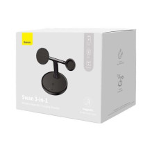Baseus Wireless Charger Swan stand 3-in-1 Magnetic charger with TypeC cable 15W, 1m Black (WXTE000101) Baseus Wireless Charger Swan stand 3-in-1 Magnetic charger with TypeC cable 15W, 1m Black (WXTE000101)