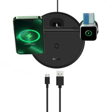 Baseus Wireless Charger Swan stand 3-in-1 Magnetic charger with TypeC cable 15W, 1m Black (WXTE000101) Baseus Wireless Charger Swan stand 3-in-1 Magnetic charger with TypeC cable 15W, 1m Black (WXTE000101)