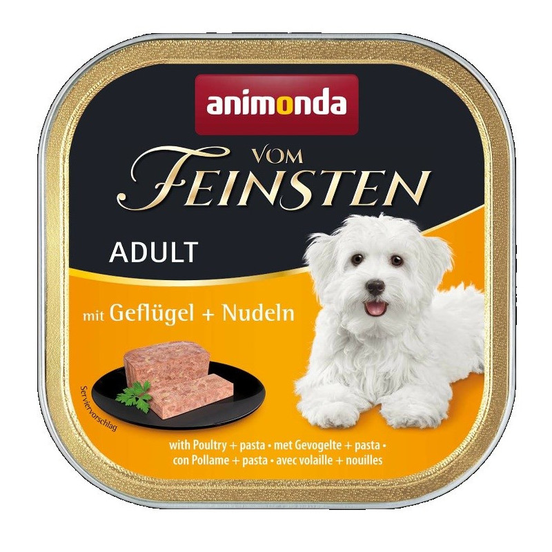 ANIMONDA Vom Feinsten Adult Poultry with pasta - wet dog food - 150g