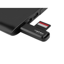 NATEC Scarab 2 kortelių skaitytuvas, juodas, USB 3.0, A tipo NATEC Scarab 2 kortelių skaitytuvas, juodas, USB 3.0, A tipo