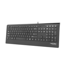„Natec“ multimedijos klaviatūra „BARRACUDA“ plona, USB, JAV išdėstymas, juoda „Natec“ multimedijos klaviatūra „BARRACUDA“ plona, USB, JAV išdėstymas, juoda