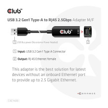 CLUB3D CAC-1420 tinklo plokštė CLUB3D CAC-1420 tinklo plokštė