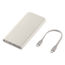 „Samsung P3401“ išorinė baterija, 10 000 mAh (25 W). Smėlio spalvos. „Samsung P3401“ išorinė baterija, 10 000 mAh (25 W). Smėlio spalvos.
