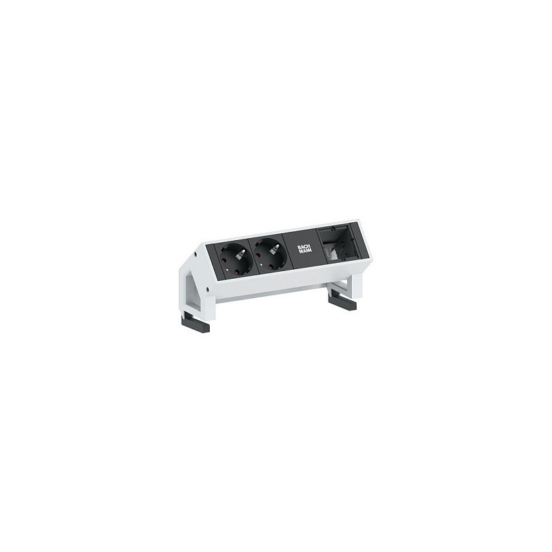 Bachmann Desk2 Steckdosenleiste, 2xDosen (CEE7) su Zuleitung GST18