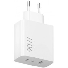 „Xiaomi HyperCharge“ 90 W maitinimo adapteris (3 prievadų), baltas, ES „Xiaomi HyperCharge“ 90 W maitinimo adapteris (3 prievadų), baltas, ES