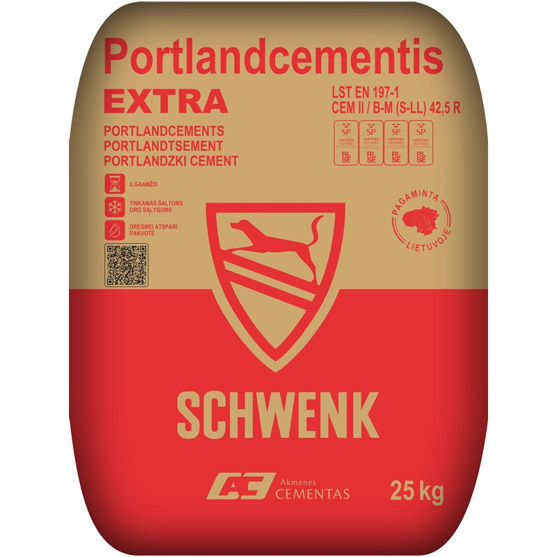 CEMENTAS CEM II / B-M (S-LL) 42.5R EXTRA 25KG