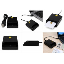 iLike USB Smart Card Reader, Contact IC Card Reader for Digital Signature, eID, Banking & Government Cards Black iLike USB Smart Card Reader, Contact IC Card Reader for Digital Signature, eID, Banking & Government Cards Black
