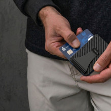 Tech-Protect Thorn RFID Carbon Wallet - Black Tech-Protect Thorn RFID Carbon Wallet - Black