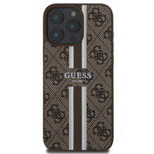 Guess 4G Printed Stripes MagSafe Case for iPhone 16 Pro Max - Brown Guess 4G Printed Stripes MagSafe Case for iPhone 16 Pro Max - Brown