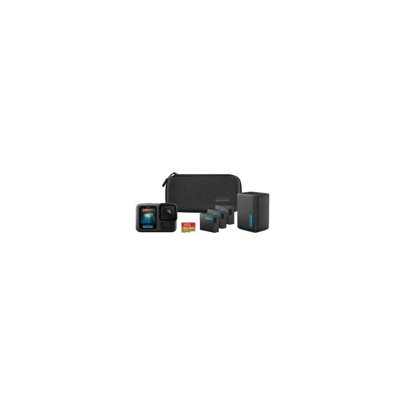 GoPro HERO13 Black Action Camera 27 MPx 5.3K 60fps Extended Power Bundle, Black EU