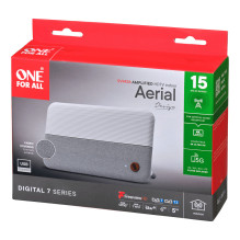 One For All Design Line 360° DVB-T2 1080p Gewebe Antenne white 5G television antenna One For All Design Line 360° DVB-T2 1080p Gewebe Antenne white 5G television antenna