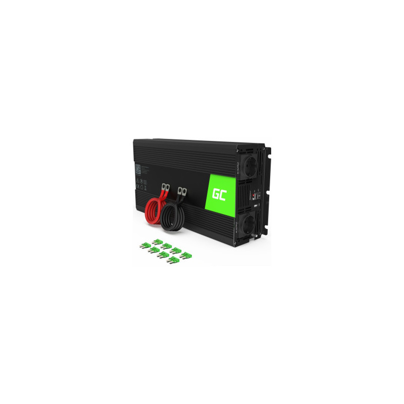 Power converter Green Cell Power Inverter Converter 24V to 230V 1500W / 3000W Pure sine