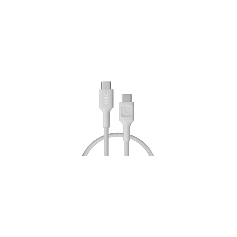 Kabelis „Green Cell PowerStream“ USB C tipo kištukas - USB C tipo kištukas, 100 W, baltas, 1,2 m
