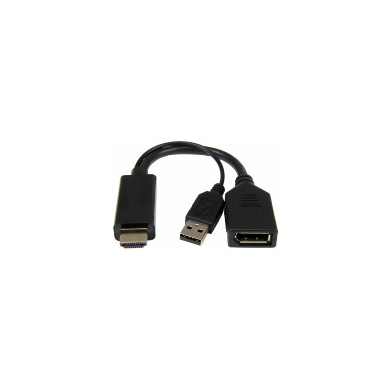 Gembird Active 4K HDMI to DisplayPort Adapter Black