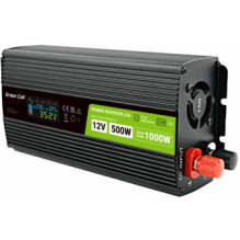 Power inverter Green Cell PowerInverter LCD 12 V 500 W / 1000 W Pure Sine Wave