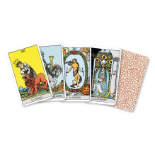 Les Mini-jeux rinkinys - Tarot A.E. Waite &amp; Petit Lenormand (Prancūzų k.) Cartamundi Cartomancie Dusserre