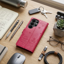 Flip case for Samsung A27 Mezzo Book cats red