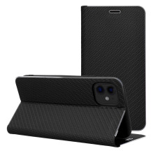 Flip case for iPhone 13 Luna Book Carbon black Flip case for iPhone 13 Luna Book Carbon black