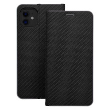 Flip case for iPhone 13 Luna Book Carbon black Flip case for iPhone 13 Luna Book Carbon black