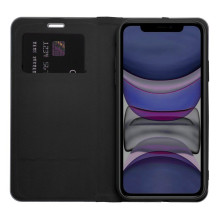 iPhone 13 Luna Book atverčiamas dėklas, anglies juodumo iPhone 13 Luna Book atverčiamas dėklas, anglies juodumo