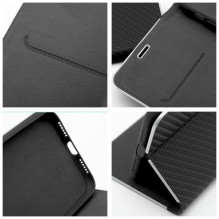 Flip case for iPhone 13 Luna Book Carbon black Flip case for iPhone 13 Luna Book Carbon black