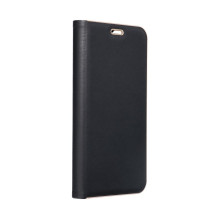 Atverčiamas dėklas, skirtas „Samsung A13 4G Luna Book“, auksinės spalvos, juodas