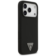 GUESS dėklas, skirtas IPHONE 17 Pro Max, suderinamas su MagSafe GUHMP17XSCTRLMK (silikonas su trikampio logotipu), juoda GUESS dėklas, skirtas IPHONE 17 Pro Max, suderinamas su MagSafe GUHMP17XSCTRLMK (silikonas su trikampio logotipu), juoda