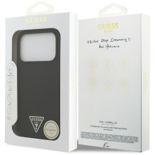 GUESS dėklas, skirtas IPHONE 17 Pro Max, suderinamas su MagSafe GUHMP17XSCTRLMK (silikonas su trikampio logotipu), juoda GUESS dėklas, skirtas IPHONE 17 Pro Max, suderinamas su MagSafe GUHMP17XSCTRLMK (silikonas su trikampio logotipu), juoda