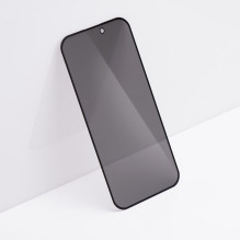 Grūdintas stiklas iPhone 13 PRO / 14 Forcell Privacy Glass, juodas Grūdintas stiklas iPhone 13 PRO / 14 Forcell Privacy Glass, juodas