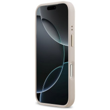 GUESS dėklas, skirtas IPHONE 17 Pro, suderinamas su MagSafe GUHMP17LPSAMSECP (PU W / Peony Hot Stamp), rožinis GUESS dėklas, skirtas IPHONE 17 Pro, suderinamas su MagSafe GUHMP17LPSAMSECP (PU W / Peony Hot Stamp), rožinis