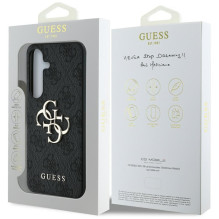 GUESS dėklas SAMSUNG S25 GUHCS25S4GMGGR (4G PU didelis logotipas) juodas