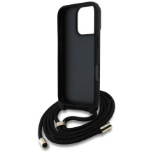 GUESS dėklas, skirtas IPHONE 16 Pro Max GUHCP16XP4GMGCRW (CBDY PU 4G didelis logotipas su laido dirželiu), rudas GUESS dėklas, skirtas IPHONE 16 Pro Max GUHCP16XP4GMGCRW (CBDY PU 4G didelis logotipas su laido dirželiu), rudas