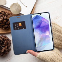 Flip case for Samsung A35 5G Luna Book Carbon blue Flip case for Samsung A35 5G Luna Book Carbon blue
