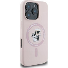 KARL LAGERFELD dėklas, skirtas IPHONE 16, suderinamas su „MagSafe KLHMP16SSCMKCRHP“ (silikono KC korpuso žiedas), rožini KARL LAGERFELD dėklas, skirtas IPHONE 16, suderinamas su „MagSafe KLHMP16SSCMKCRHP“ (silikono KC korpuso žiedas), rožini