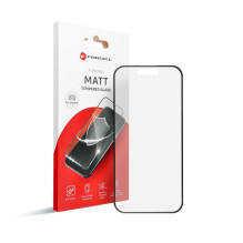 Grūdintas stiklas iPhone 15 PRO MAX Forcell matinis stiklas, juodas