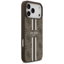GUESS case for IPHONE 17 Pro Max compatible with MagSafe GUHMP17XP4RPSW (4G Printed Stripes) brown GUESS case for IPHONE 17 Pro Max compatible with MagSafe GUHMP17XP4RPSW (4G Printed Stripes) brown