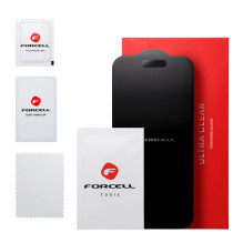 Grūdintas stiklas iPhone 15 PRO MAX Forcell matinis stiklas, juodas