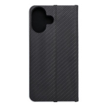 Flip case for iPhone 16 Luna Book Carbon black Flip case for iPhone 16 Luna Book Carbon black